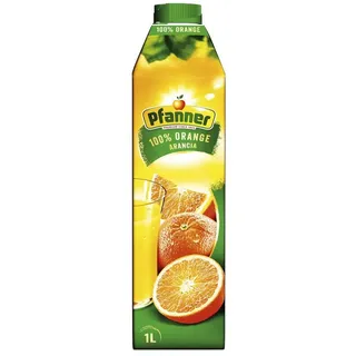 Pfanner Tee, Pfanner Orangensaft 100% aus Orangensaftkonzentrat Packung 1000ml