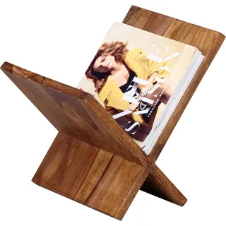 FineBuy Zeitungsständer Massivholz Zeitschriftenständer Prospekthalter Landhaus