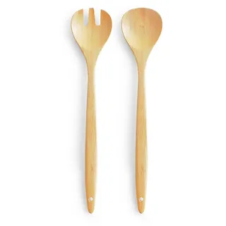 Zeller Present Salatbestecke, Servierbesteck, braun