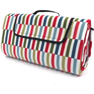 heimtexland Picknickdecke wasserdicht Outdoor Strandmatte Isomatte waschbar Campingdecke faltbar mit Tragegriff Festival Zelten Picknick Strand Decke Typ549 XL 200x200 cm Stäbchen