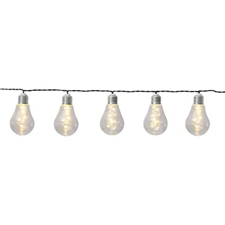 Star Trading LED-Lichterkette Solar 1,8 m Transparent Warmweiß