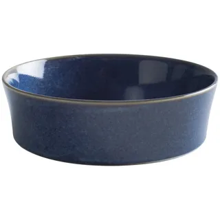 Kahla Homestyle Auflaufform rund 20 cm atlantic blue orientalisches Geschirr aus Porzellan mit Steingut- und Keramiklook Suppenschale Backform Auflaufförmchen Souffleform rund blau