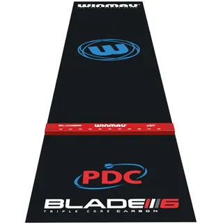 WINMAU Pro Zone Precision Dartmatte 300 x 60 cm schwarz/blau/rot