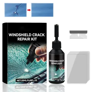 Smdrafy Windshield Repair Fluid,Windschutzscheibe Reparaturset,Glas Reparatur Flüssigkeit,Windschutzscheibe Glass Repair,Reparatur von Windschutzscheiben Rissen,Sternform und Risse