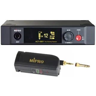 Mipro ACT-5801 Digitaler Drahtloser 1-Kanalempfänger 5,8 GHz + MT-58 Anstecksender für Instrumente