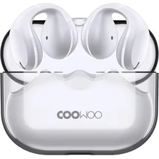 COOWOO Clip-on-Luftleitungs-Bluetooth-Kopfhörer, BT 5.2 | IPX6 wasserdicht | ENC-Anrufgeräuschunterdrückung | 17 * 12 mm dynamische Schieneneinh... - Schwarz