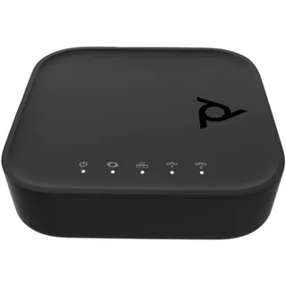Poly ATA 402 2FXS VoIP Adapter Konferenztelefon Basisstation Schwarz