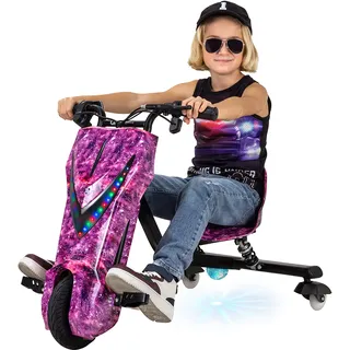 ACTIONBIKES MOTORS Kinder Elektro Drift Trike Drift Scooter Space Purple