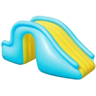 KENANLAN Aufblasbare Wasserrutsche,Schwimmbadrutsche, Sommerrutsche,Pool Rutsche Schwimmbad Rutsche Zubehör, Kinderspielzeug, Wasserspiel Spielzeug Drinnen und Draußen (Blau)