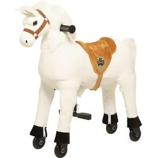 Animal Riding Reitpferd Snowy small Kinder 3 Jahren, Farbe weiss, Sattelhöhe 56 cm, mit Rolle
