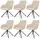 Samt Beige 6 Stk.