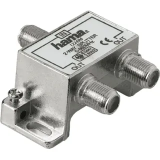 Hama Breitband-Kabelverteiler (F-Kupplung auf 2x F-Kupplung)