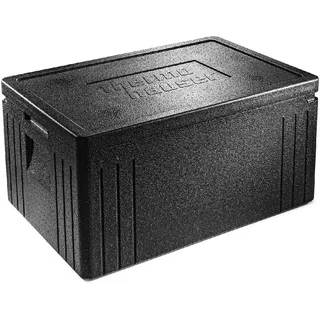 Thermohauser Thermobox EPP, Gastronorm 1/1, Eco Line schwarz, 45 Liter, Kunststoff GN 60 x 40 x 30,5 cm