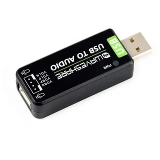 USB to Audio Adapter,USB Audio Module Sound Card with External Audio Converter for Raspberry Pi and Jetson Nano,Driver-Free