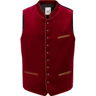 Stockerpoint Trachtenweste "Ricardo", Stehkragen, für Herren, ROT, 48