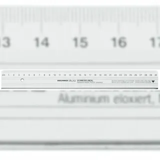 RUMOLD Schneidelineal DUO 100,0 cm, silber