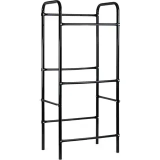 Wiltec Getränkekistenregal 50 x 33 x 116 cm Schwarz