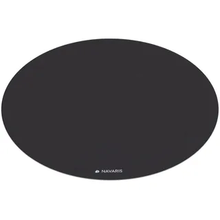 Navaris Yogamatte rund rutschfest groß - Ø 120cm Yoga Matte extra groß - 0,6cm dick - Fitnessmatte für Männer und Frauen - Sportmatte Gymnastikmatte - schwarz