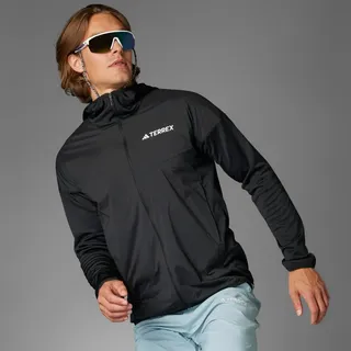 Adidas Terrex Xperior Climawarm+ Wind Light Fleece Mit Durchgehendem Reißverschluss - Black - M