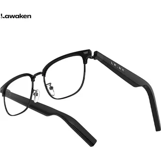Lawaken AI Chat City Serif KI-Smart-Brille, 128 Sprachen, Echtzeit-Übersetzung, KI-Notiz für Besprechungszusammenfassung, KI-Agent: ChatGPT, Gemini, Claude, Wasserdicht, Leicht, lange Akkulaufzeit, Fassungen mit Sehstärke, Bluetooth 5.3, Freihändige Tragbarkeit, Open-Ear-Musik & Anrufe, für iOS & Android, Sicherer Sitz, für Arbeit & Pendeln