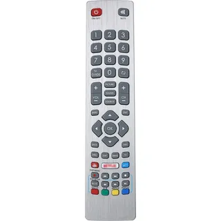 cmperipheral Ersatz-TV-Fernbedienung für Sharp Aquos Fernbedienung, intelligenter Ersatz, tragbare Größe silber
