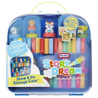 little tikes Story Dream Machine Show & Go Aufbewahrungskoffer, Storytime, Bücher, Hörspiel, Charakter, Tragetasche, Geschenk und Spielzeug für Kleinkinder und Kinder, Mädchen, Jungen ab 3 Jahren