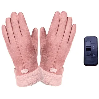 Bexdug USB-Lade-Heizhandschuhe,Beheizte Handschuhe, Ergonomie Damen-Wärmehandschuhe,USB Akku Heizhandschuhe Für Damen, Touchscreen wasserdichte Winter Warme Handschuhe