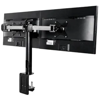 FLEXISPOT Monitor-Halterung D1D/D1DP, (Monitorhalter Tischhalterung Standfuß mit 2 Armen für 2 Monitore)