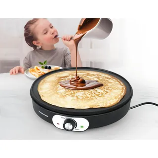 GOURMETmaxx Crepe Maker 1.200 W inkl. Teigverteiler und Crepe-Wender Ø 30 cm
