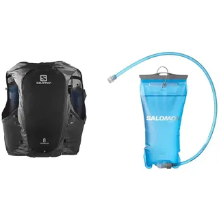 Salomon ADV Hydra Vest 8 Unisex Hydrationsweste Trail running Wandern MTB & Soft Reservoir 1.5l Unisex Hydrationszubehör, Camelback