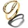 164676C01 Statement-Ring mit Steinen Besetzt Goldfarben 50/15 9