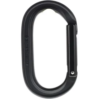 Black Diamond Oval Keylock Carabiner black (0002) ALL