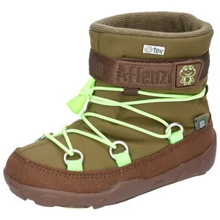 Affenzahn Schneestiefel Vegan Snowy Frog, braun grün,