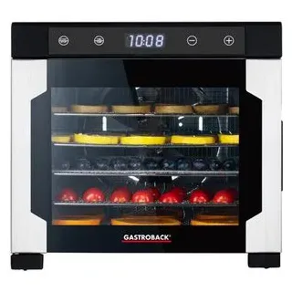 Gastroback Dörrautomat Design Pro 46602, 600 W, 6 Etagen, für Fleisch und Obst, Dörrfläche 30x30cm
