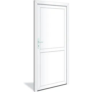 Krongart Nebeneingangstür Stahl Modell Berlin 980_mm x 2080_mm weiss_1 din_links_nach_innen_oeffnend