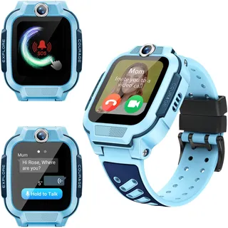 imoo Z3 Kinder Smartwatch Watch Kind 4G Kinder-Smartwatch mit IP68 Wasserdicht, Klassenzimmer Modus Uhr, 1,5" Bildschirm,8G ROM,Schrittzähler Kinderuhr Junge (Z3 Blau)