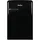 15624-1 Retro-Kühlschrank (120 l, 875 mm hoch, Schwarz)