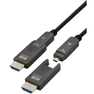 Transmedia HDMI Anschlusskabel 15 m Schwarz C504-15ML 8K UHD HDMI-Kabel