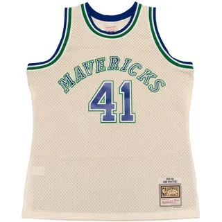 Mitchell & Ness NBA Off White Team Color Swingman Jersey Trikot Dallas Mavericks - Dirk Nowitzki, M - M