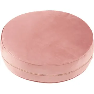 Stoffschmiede Bodenkissen / Samt-Optik / 57cm Durchmesser rosa