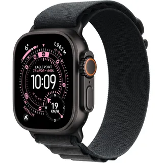 GPS + Cellular 49 mm Titangehäuse Schwarz Alpine Loop Schwarz M