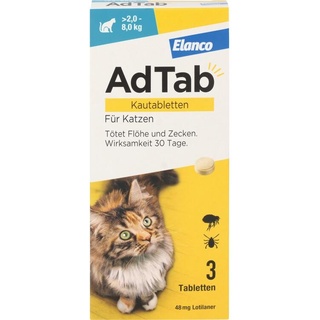 Elanco 48 mg Kautabletten für Katzen >2-8 kg