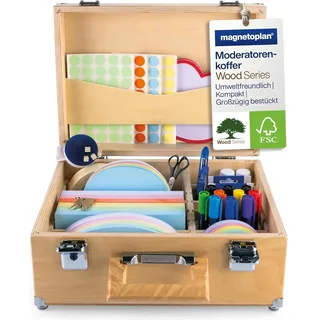 Magnetoplan Moderationskoffer Wood Series 2.400 Teile