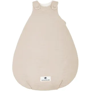 Julius Zöllner Babyschlafsack Musselin 2,5 TOG, braun, 56