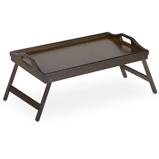 Relaxdays Betttablett braun 61,5 x 30,0 cm