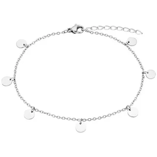 Steel_art Fußkette für Frauen Elva poliert in silberfarben poliert | Gr.: onesize