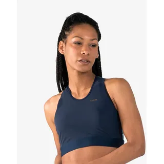 Leichtathletikbustier Damen blau/pastell 2XS