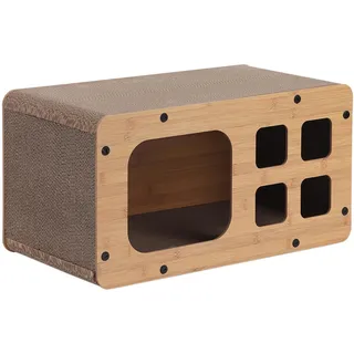 dehner lieblinge Kratzpappe Tesoro, ca. 53.5 x 28 x 28 cm, Hellbraun