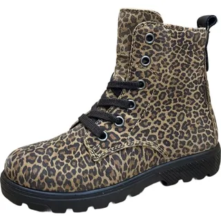 Ricosta Schnürstiefel Leopard Beige 31