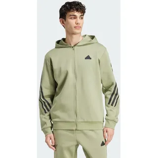 adidas Future Icons 3-Streifen Kapuzenjacke - tent green S